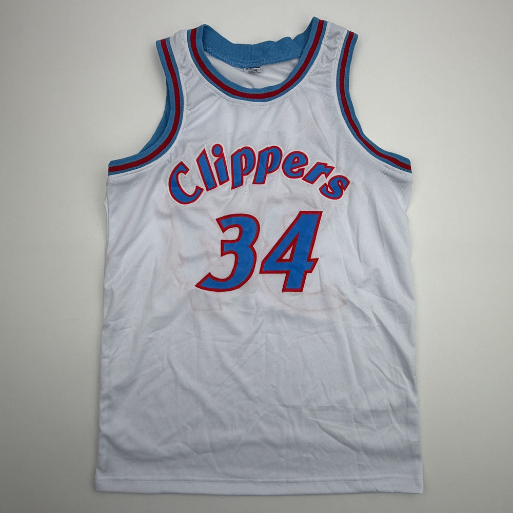 Autographed/Signed Terry Cummings Los Angeles White Basketball Jersey Beckett BAS COA
