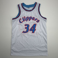 Autographed/Signed Terry Cummings Los Angeles White Basketball Jersey Beckett BAS COA