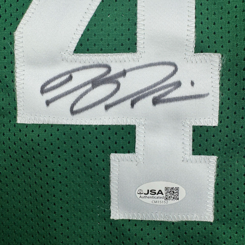 Autographed/Signed Kendrick Perkins Boston Green Basketball Jersey JSA COA