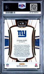 Graded 2025 Panini Select Jaxson Dart #193 /175 Blue Prizm Rookie RC Football Card PSA 10 Gem Mint