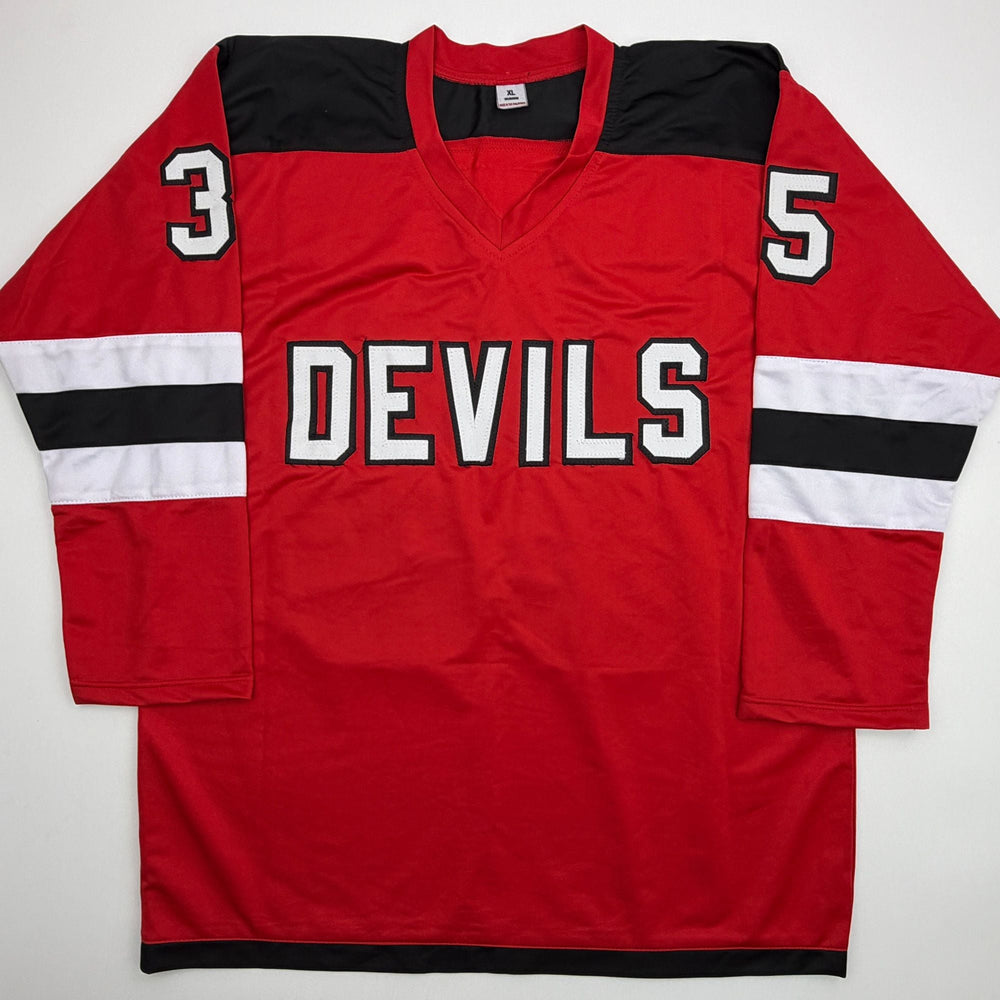 Autographed/Signed Cory Schneider New Jersey NJ Red Hockey Jersey JSA COA