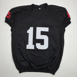 Autographed/Signed Fernando Mendoza Indiana Black College Football Jersey Beckett BAS COA