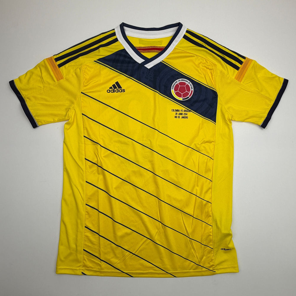 Autographed/Signed James Rodriguez Columbia Yellow Soccer Futbol Jersey Beckett BAS COA