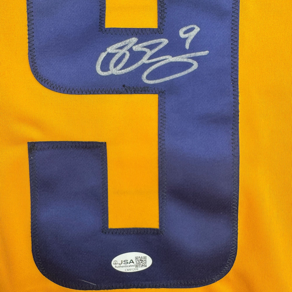 Autographed/Signed Filip Forsberg Sweden Yellow Hockey Jersey JSA COA