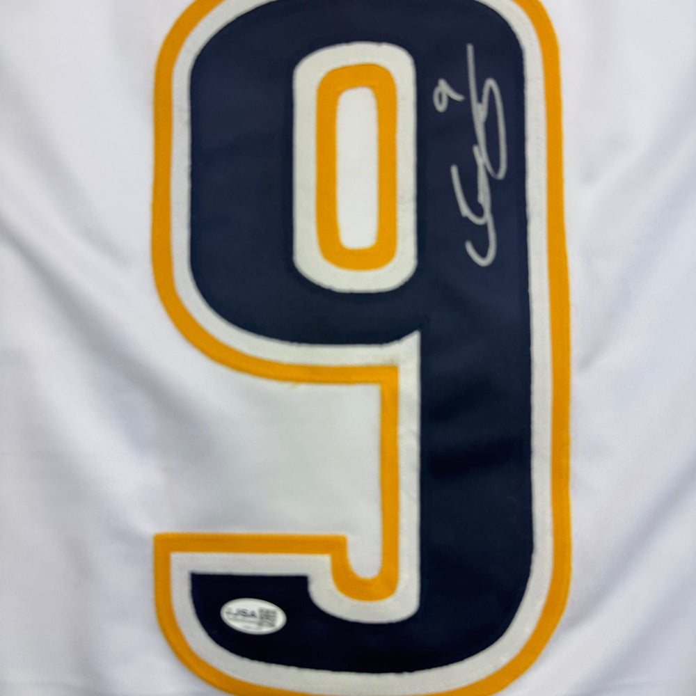 Autographed/Signed Filip Forsberg Nashville White Hockey Jersey JSA COA