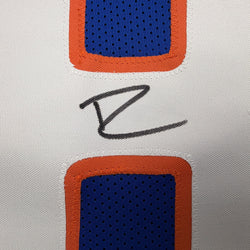 Autographed/Signed DeMarcus Lawrence Boise State Blue College Football Jersey Beckett BAS COA