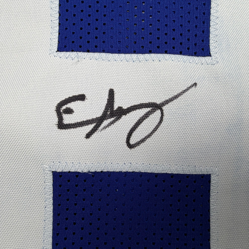 Autographed/Signed Elijah Arroyo Seattle Retro Blue Football Jersey JSA COA