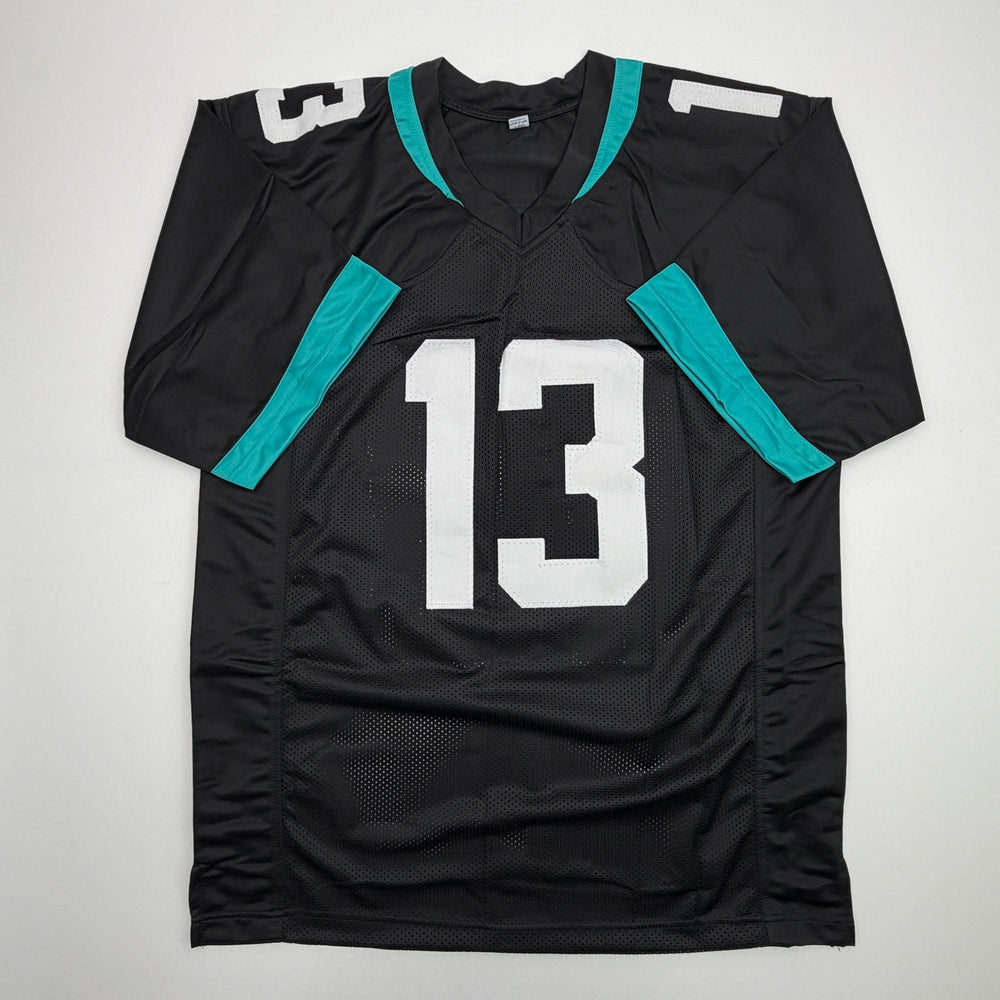 Autographed/Signed Christian Kirk Jacksonville Black Football Jersey Beckett BAS COA
