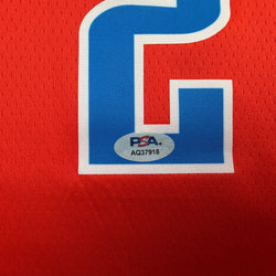 Autographed/Signed Shai Gilgeous-Alexander on Front SGA Oklahoma City OKC Thunder Orange Authentic Basketball Jersey PSA/DNA COA