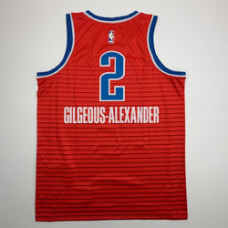 Autographed/Signed Shai Gilgeous-Alexander on Front SGA Oklahoma City OKC Thunder Orange Authentic Basketball Jersey PSA/DNA COA