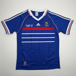 Autographed/Signed David Trezeguet France Blue Soccer Futbol Jersey Beckett BAS COA