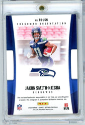 2023 Panini Rookie & Stars Jaxon Smith Njigba #FOJSN /99 Freshman Orientation Rookie Patch Auto RPA Rookie RC Football Card