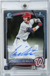 2025 Topps Bowman Chrome Eli Willits #CPAEW 1st Bowman Auto Rookie RC Baseball Card