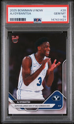 Graded 2025 Topps Bowman U Now AJ Dybantsa #28 Rookie RC Basketball Card PSA 10 Gem Mint