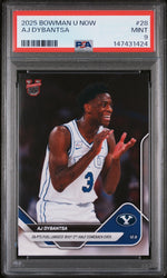 Graded 2025 Topps Bowman U Now AJ Dybantsa #28 Rookie RC Basketball Card PSA 9 Mint