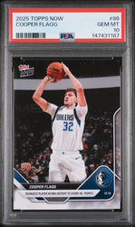 Graded 2025 Topps Now Cooper Flagg #86 Rookie RC Basketball Card PSA 10 Gem Mint