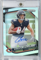 2025 Panini Prizm Colston Loveland #319 Silver Auto Rookie RC Football Card