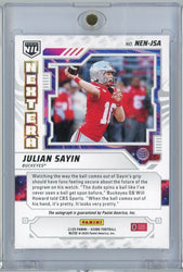 2025 Panini Score NIL Julian Sayin #ENEJSA Next Era Auto Rookie RC Football Card