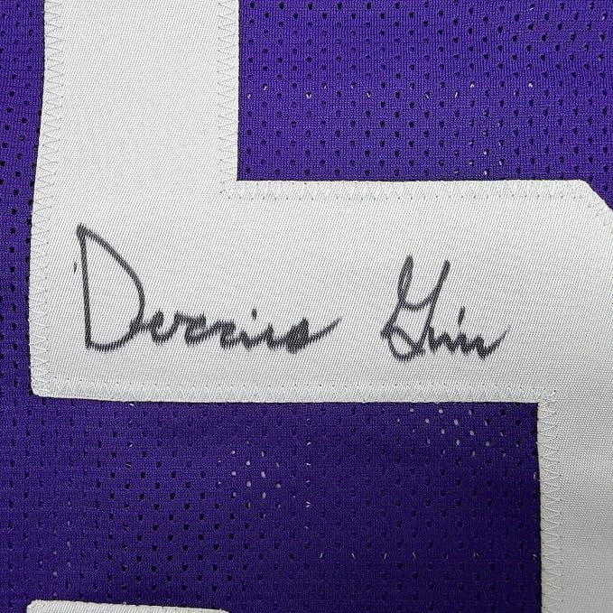 Framed Autographed/Signed Derrius Guice 35x39 LSU Purple College Football Jersey JSA COA