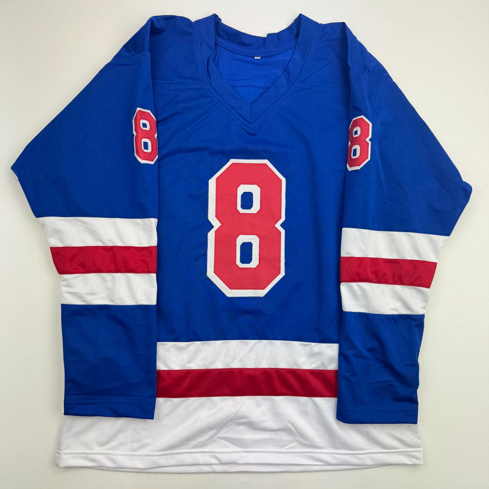 Autographed/Signed JT J.T. Miller New York Blue Hockey Jersey Beckett BAS COA