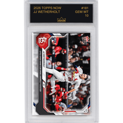 Graded 2026 Topps Now JJ Wetherholt #181 Little League Grand Slam Sparks Cardinals to Victory St Louis Cardinals Rookie RC Baseball Card HOFSM 10 Gem Mint