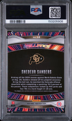Graded 2025 Panini Prizm Draft Picks Shedeur Sanders #18 Brilliance Rookie RC Football Card PSA 10 Gem Mint