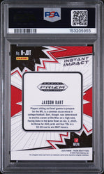 Graded 2025 Panini Prizm Draft Picks Jaxson Dart #II-JDT Instant Impact Rookie RC Football Card PSA 10 Gem Mint
