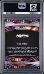 Graded 2025 Panini Prizm Draft Picks Cam Ward #4 Brilliance Rookie RC Football Card PSA 10 Gem Mint