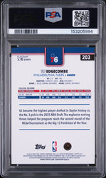 Graded 2025 Topps VJ Edgecombe #203 Rookie RC Basketball Card PSA 9 Mint