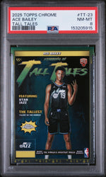 Graded 2025 Topps Chrome Ace Bailey #TT-23 Tall Tales Rookie RC Basketball Card PSA 8 Near Mint