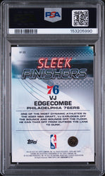 Graded 2025 Topps Chrome VJ Edgecombe #SF-23 Sleek Finishers Rookie RC Basketball Card PSA 10 Gem Mint