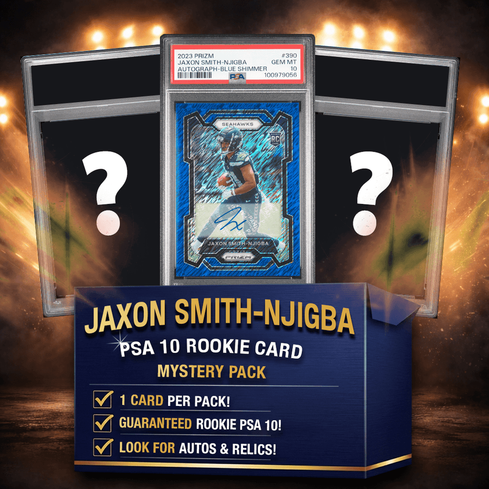 Jaxon Smith-Njigba PSA 10 Graded Rookie Football Card Mystery Pack