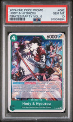 Graded 2024 One Piece Hody & Hyouzou #062 Promo Trading Card Game PSA 10 Gem Mint