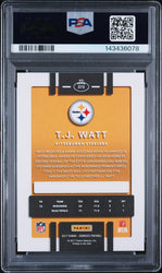 Graded 2017 Panini Donruss TJ Watt #372 Rookie RC Football Card PSA 10 Gem Mint