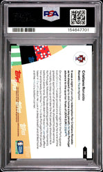 Graded 2024 Topps Now UEFA Euro Cristiano Ronaldo #40 Portugal Soccer Card PSA 10 Gem Mint