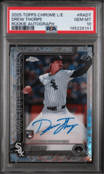 Graded 2025 Topps Chrome Logofractor Edition Drew Thorpe #RAFT Rookie Autograph Rookie RC Baseball Card PSA 10 Gem Mint