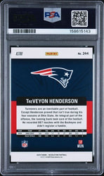 Graded 2025 Panini Revolution TreVeyon Henderson #244 Red Astro Rookie RC Football Card PSA 10 Gem Mint