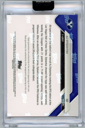 2025 Topps Bowman U Now AJ Dybantsa #1 Foilfractor Relic Auto 1/1 Number 1 Recruit in the Nation Debuts at BYU BYU Cougars Rookie RC Basketball Card
