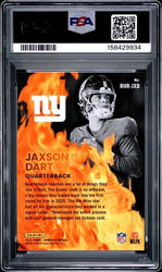 Graded 2025 Panini Donruss Jaxson Dart #RHRJXD Red Hot Rookies Rookie RC Football Card PSA 10 Gem Mint