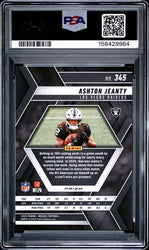 Graded 2025 Panini Mosaic Ashton Jeanty #345 Silver Rookie RC Football Card PSA 10 Gem Mint