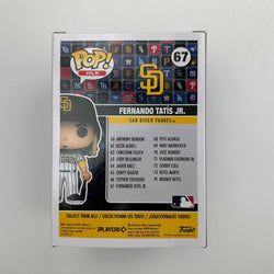 Autographed/Signed Fernando Tatis Jr. San Diego Padres #67 Funko Pop MLB Baseball Figurine Beckett BAS COA