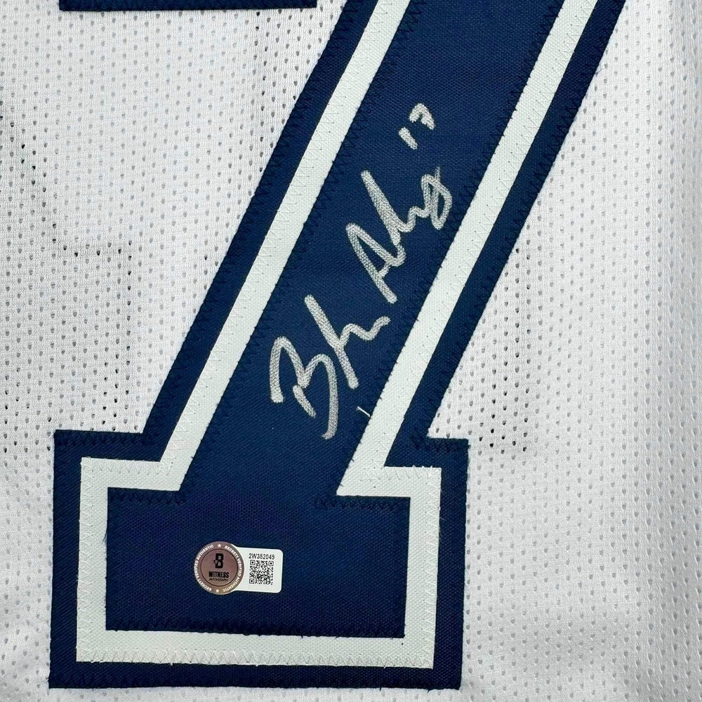Framed Autographed/Signed Brandon Aubrey 35x39 Dallas Color Rush Football Jersey Beckett BAS COA