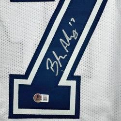 Framed Autographed/Signed Brandon Aubrey 35x39 Dallas Color Rush Football Jersey Beckett BAS COA