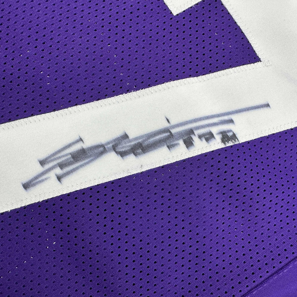 Autographed/Signed Everson Griffen Minnesota Purple Football Jersey JSA COA