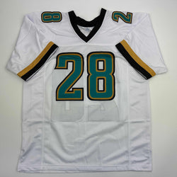 Autographed/Signed Fred Taylor Jacksonville White Football Jersey JSA COA