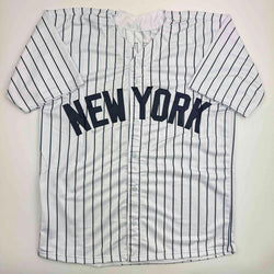Autographed/Signed Bucky Dent New York Pinstripe Baseball Jersey Beckett BAS COA