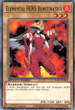 Elemental HERO Burstinatrix [SGX1-ENA02] Common (ONLINE ORDER ONLY)