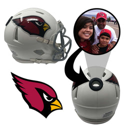 Arizona Cardinals NFL Mini Helmet - Picture Inside (Online Order Only) (ONLINE ORDER ONLY)