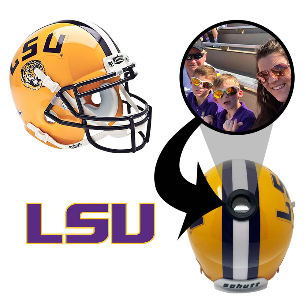 LSU Tigers College Football Collectible Mini Helmet - Picture Inside - FANZ Collectibles (Online Order Only) (ONLINE ORDER ONLY)