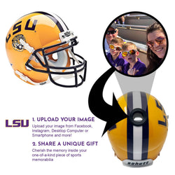 LSU Tigers College Football Collectible Mini Helmet - Picture Inside - FANZ Collectibles (Online Order Only) (ONLINE ORDER ONLY)